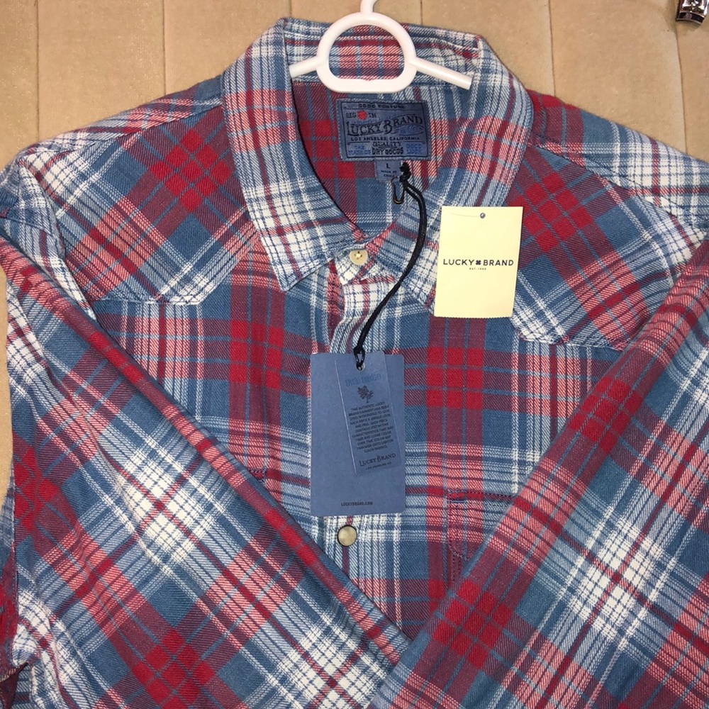 Lucky brand large causal button down - NEW W TAGS